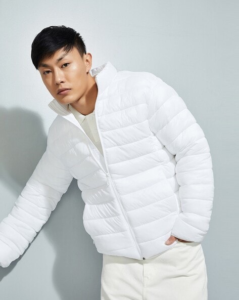 Men Quilted Regular Fit Puffer Jacket