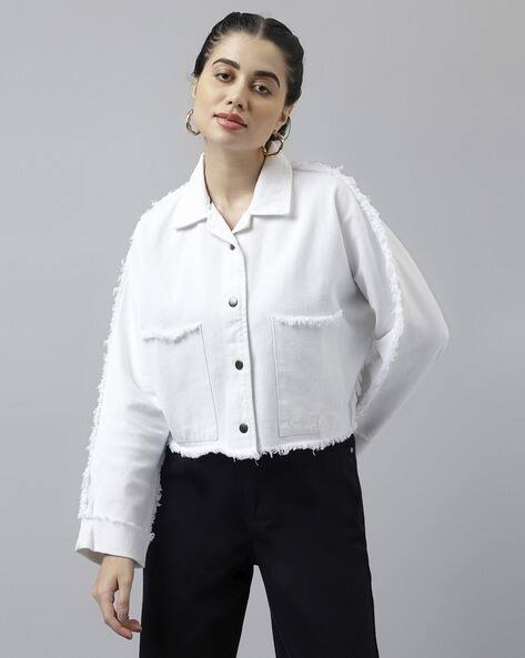 Buy White Jackets & Coats for Women by Shein Online | Ajio.com