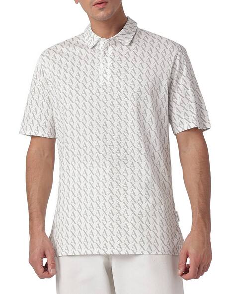 Essentials Regular Fit Print Polo T-Shirt