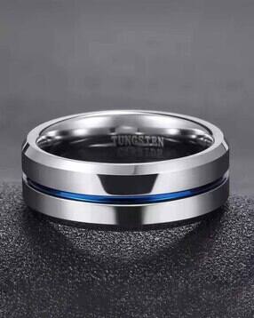 fashion frill Men Silver-Plated Band Ring-picture-51
