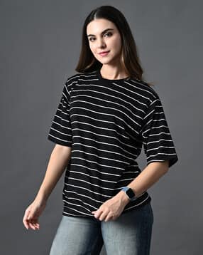 oyeebro Women Stripes T-shirt-picture-18
