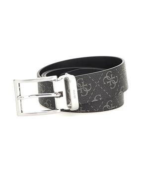 guess Logo Print Reversible Belt with Tang Buckle Closure-picture-38