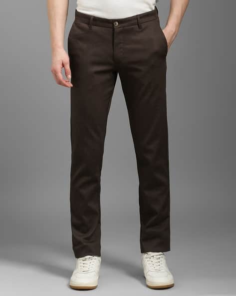 LOUIS PHILIPPE Men Tapered Fit Trousers
