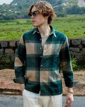 cahoot Men Oversized Checked Casual Shirt-picture-35