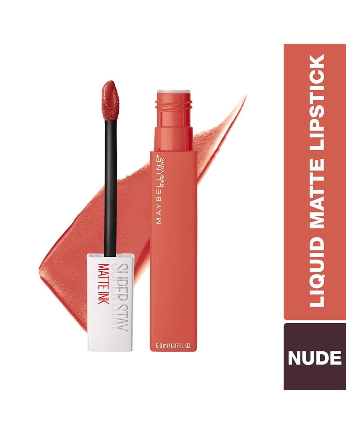 Maybelline New York Super Stay Matte Ink Liquid Lipstick - 130 Self Starter For Women (Orange, OS)