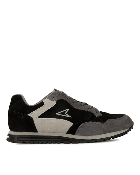 POWER Mid-Top Round-Toe Lace-Up Sports Shoes