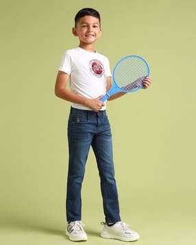 u.s. polo assn. Boys Mid-Wash Regular Fit Jeans-picture-11