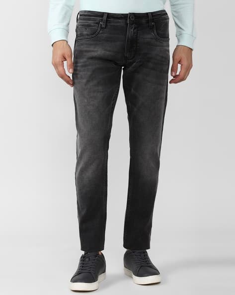 Men Mid-Wash Mid-Rise Slim Jeans
