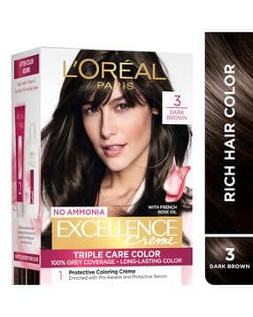 Excellence Creme Hair Color 3 Dark Brown/Natural Darkest Brown-image-13