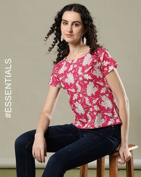 nyrika Women Floral Print Relaxed Fit Top-picture-22
