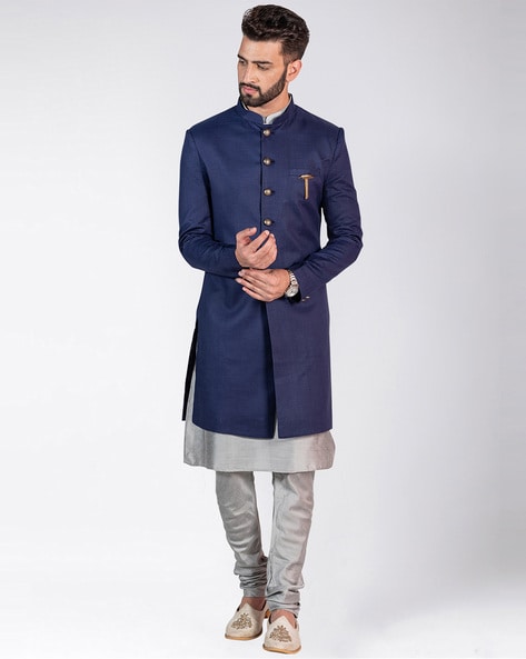 Kisah Solid Sherwani Set