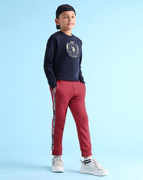 U.S. Polo Assn. Boys Logo Tapping Regular Fit Joggers