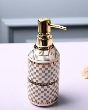 market 99 Geometric Print Ceramic Glossy Soap Dispenser-picture-29