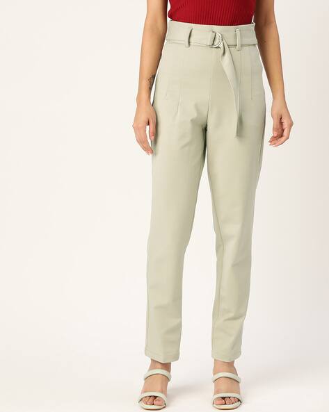Zastraa Women Slim Fit Culottes with Belt