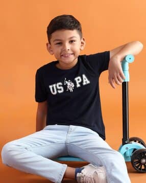 u.s. polo assn. Boys Printed Crew-Neck Regular Fit T-Shirt-picture-19