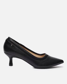 Women Slip-On Kitten Heeled Shoes-image-4