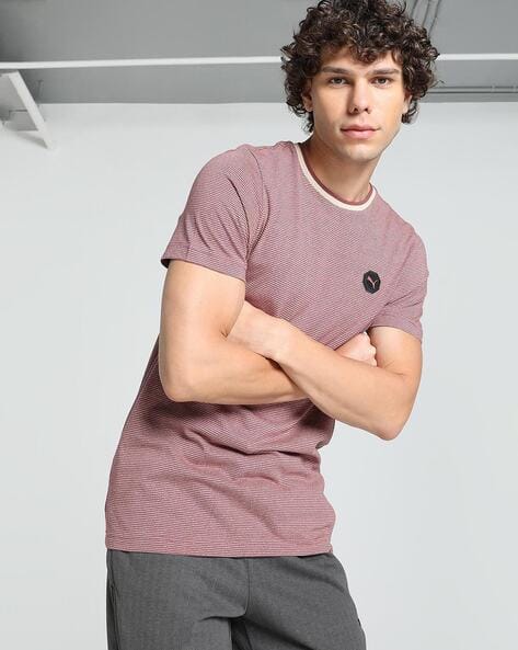 Puma Men Solid Slim Fit Crew- Neck T-shirt