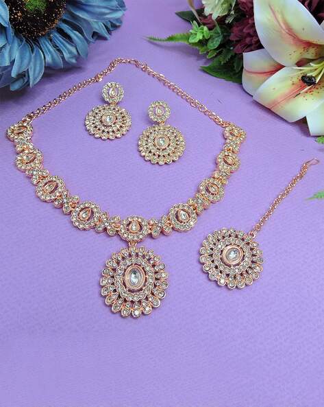 VATSALYA Necklace & Earings Set For Women
