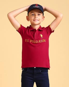 u.s. polo assn. Boys Logo Print Regular Fit Polo T-Shirt-picture-13