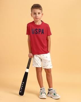 u.s. polo assn. Boys Printed Crew-Neck Regular Fit T-Shirt-picture-14