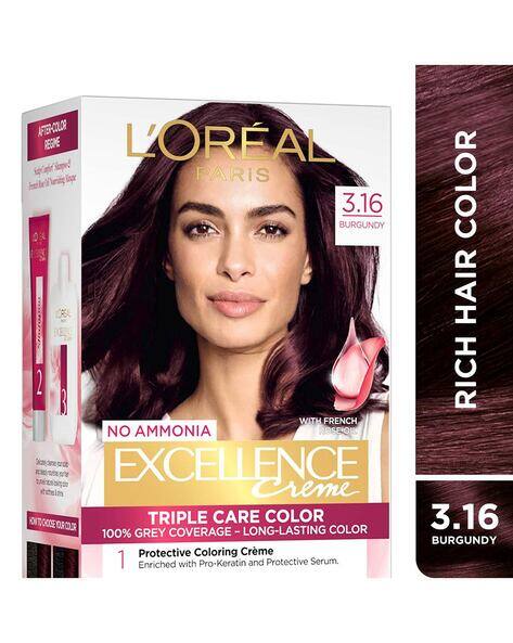 L'Oreal Paris Excellence Creme Triple Care Hair Color - 3.16 Burgundy