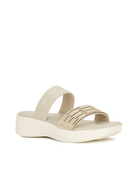 Bata Flat Sandals with PU upper