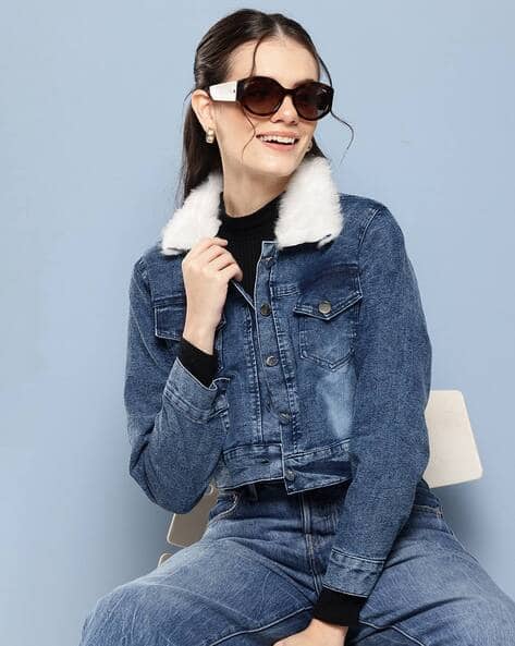 Women Regular Fit Denim Jacket