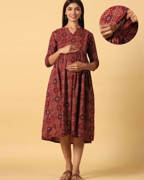 crafiqa Women Printed Fit & Flare Dress-picture-40