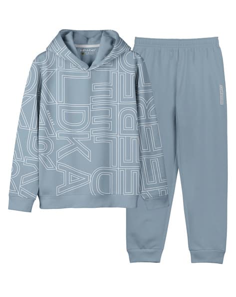 Hellcat Girls Typographic Print Hoodie & Pants Set