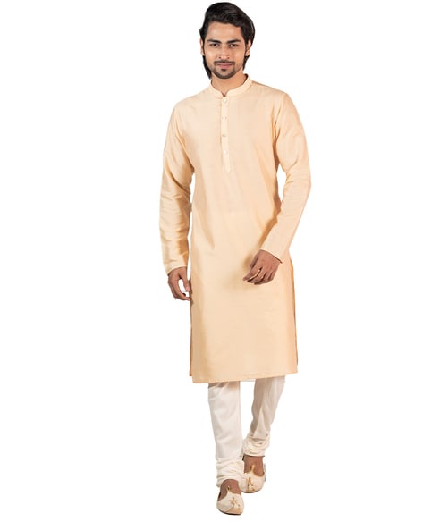 Kisah Long Kurta with Mandarin Neckline