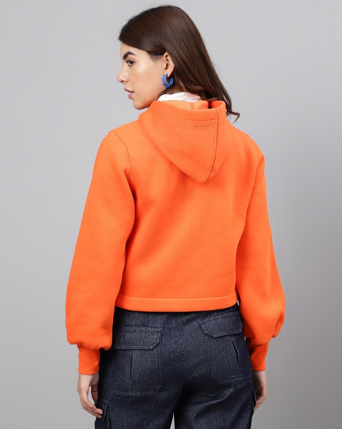 Buy Orange Sweatshirt & Hoodies for Women by Xpose Online | Ajio.com