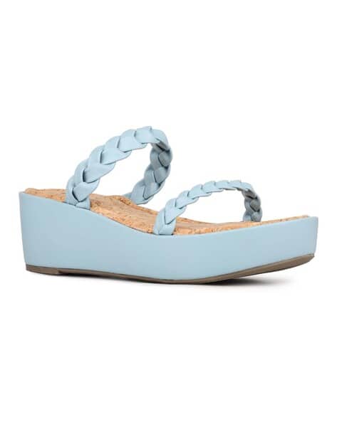 INC 5 Women Slip-On Strappy Wedges
