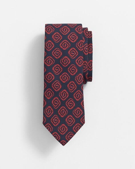 Printed Snake Silk Tie