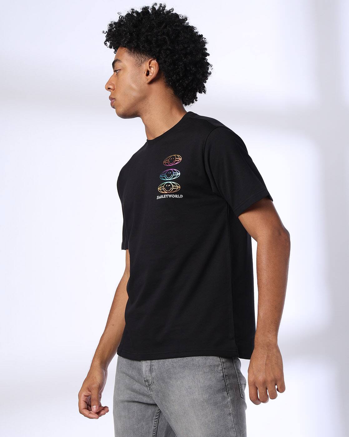 Buy Black Tshirts for Men by DNMX Online | Ajio.com