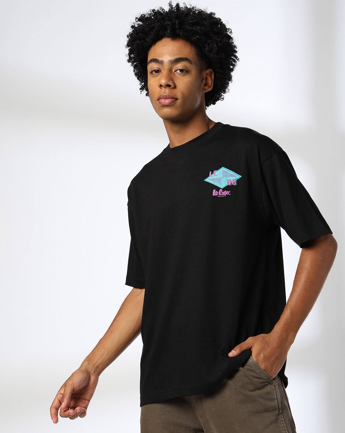 Buy Black Tshirts for Men by LEE COOPER Online | Ajio.com