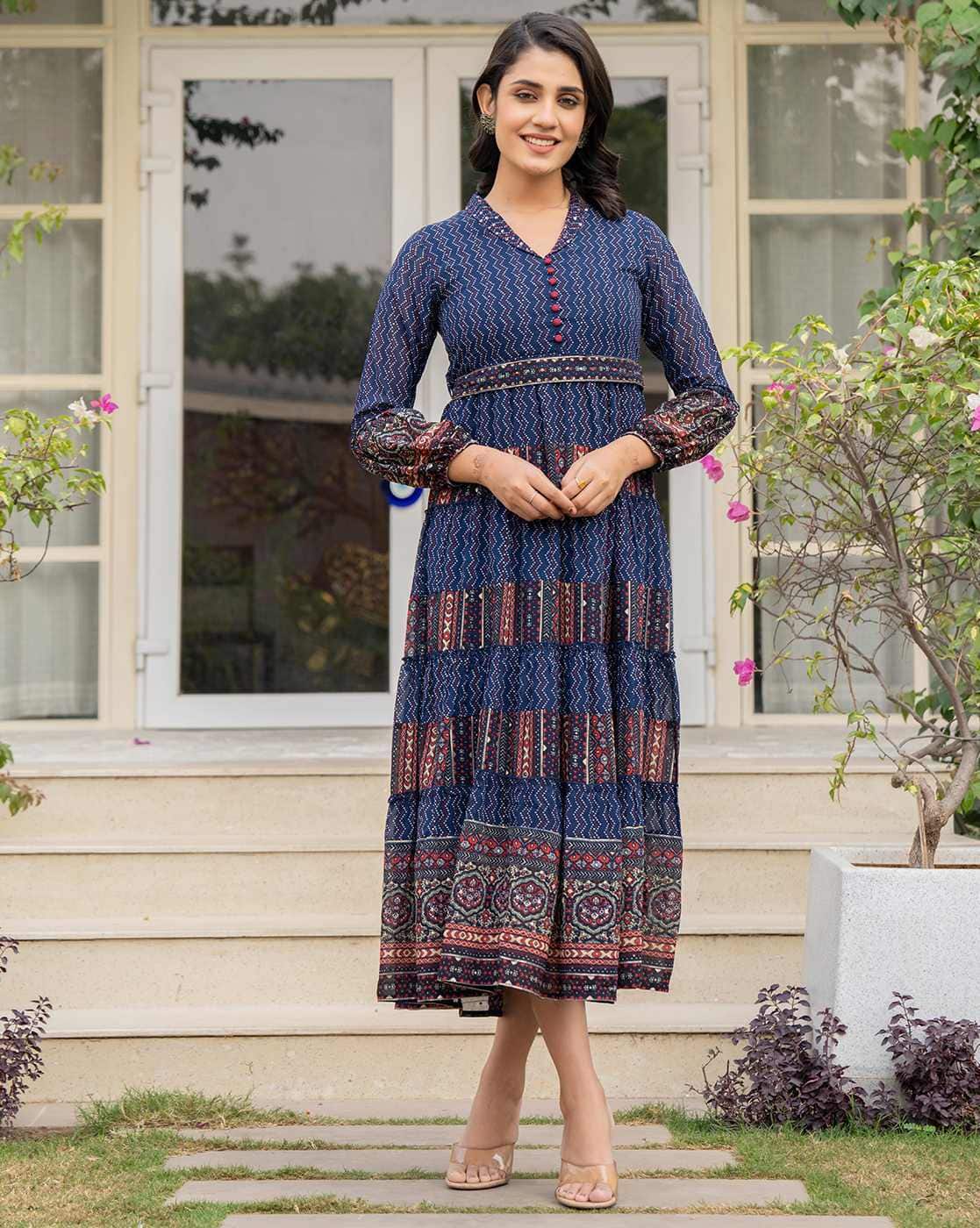 CARAMEL JUNIPER DRESS（NAVY） JUNIPER DRESS - NAVY | Garmentory