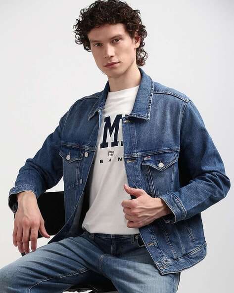 Jean Jacket Tommy Hilfiger Jeansjacke Trucker Mens Jackets Tommy