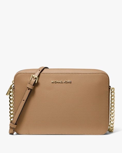 Jet Set Large Saffiano Leather Crossbody Bag