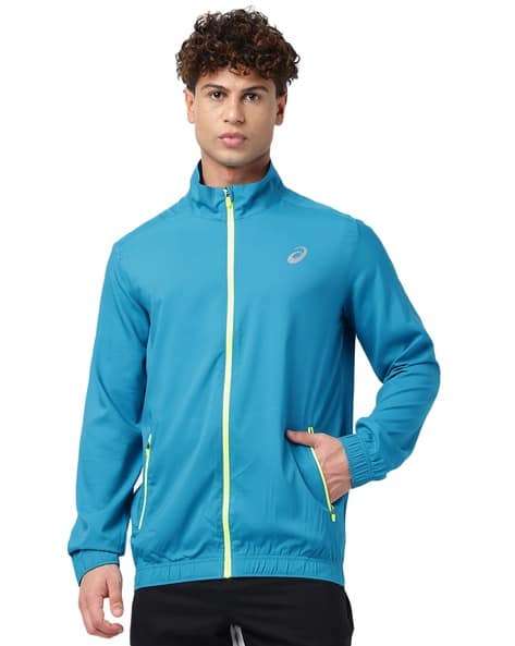 Buy Teal Blue Jackets & Coats for Men by ASICS Online | Ajio.com