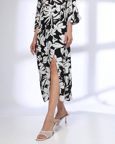 Women Printed Midi A-Line Skirt