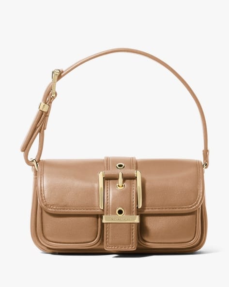 Buy Michael Kors Colby Extra-Small Leather Shoulder Bag Beige