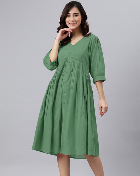 shein midi dress with sleeves sale Sweetheart Bishop Sleeve A-line Dress for Sale Australia| New Collection Online| SHEIN Australia