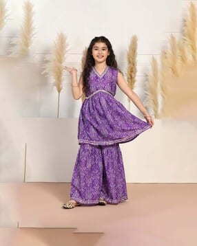 fashion dream Girls Abstract Kurta with Bottomwear-picture-15