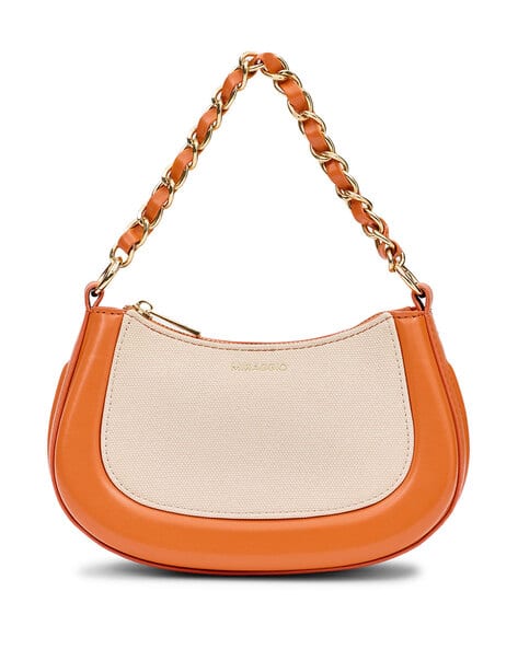 Women Colourblock Top Handle Crossbody Bag