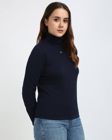 Women Essential Regular Fit Sweatshirt with Logo Embroidery