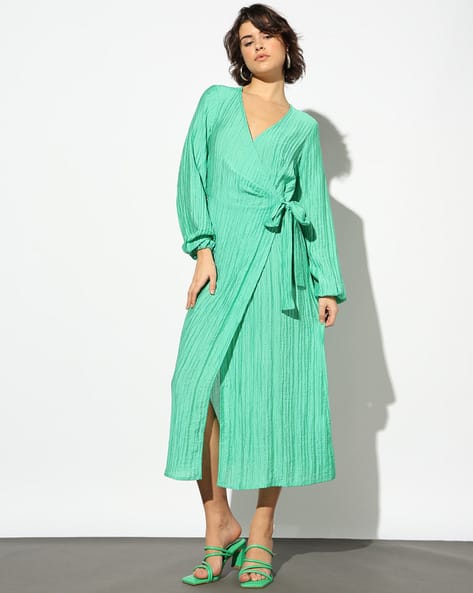 Buy Green Dresses for Women by Outryt by AZORTE Online