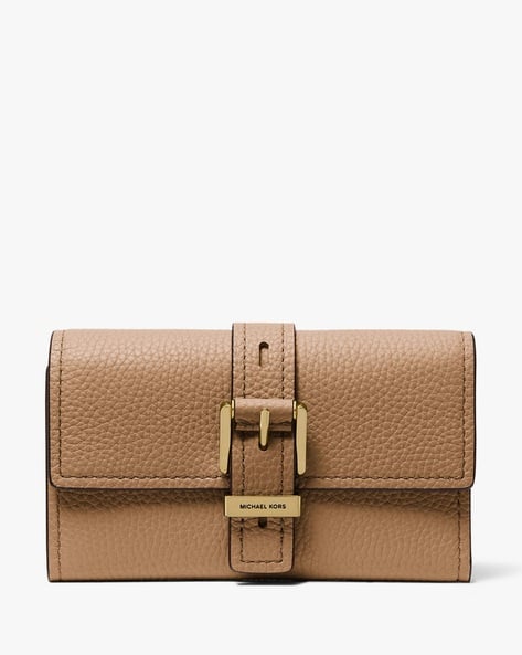 Nolita Medium Pebbled Leather Tri-Fold Wallet