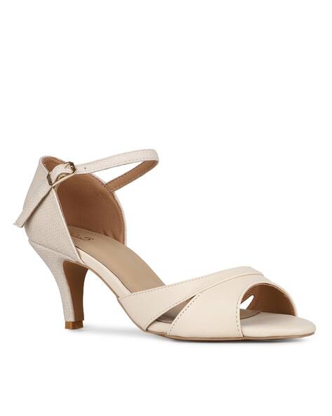 INC 5 Women Kitten Heeled Sandals with Buckle Closure
