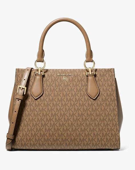 Buy Michael Kors Marilyn Medium Satchel Bag Brown Color Women