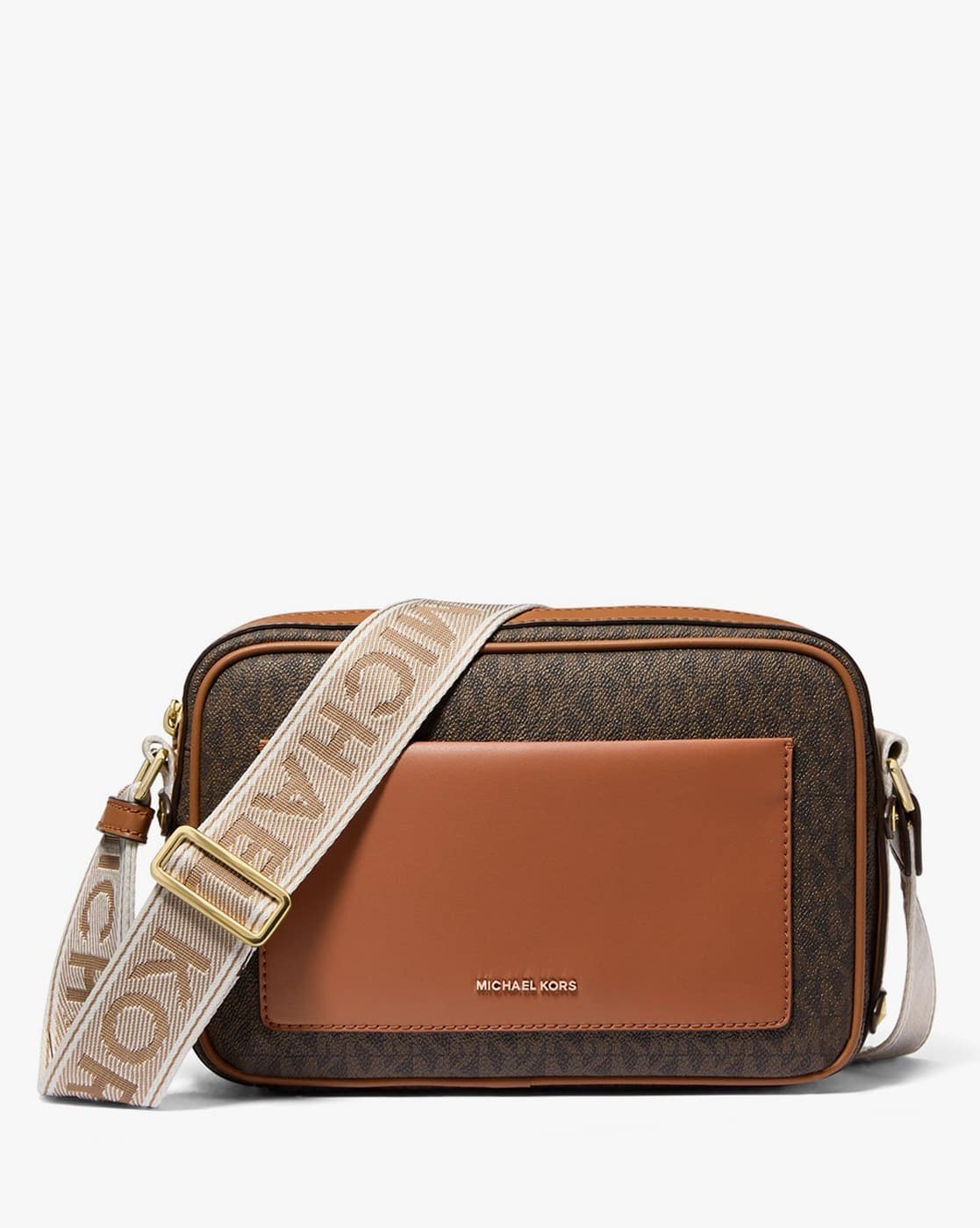 Buy Michael Kors Maeve Large Pocket Crossbody Bag | Brown Color